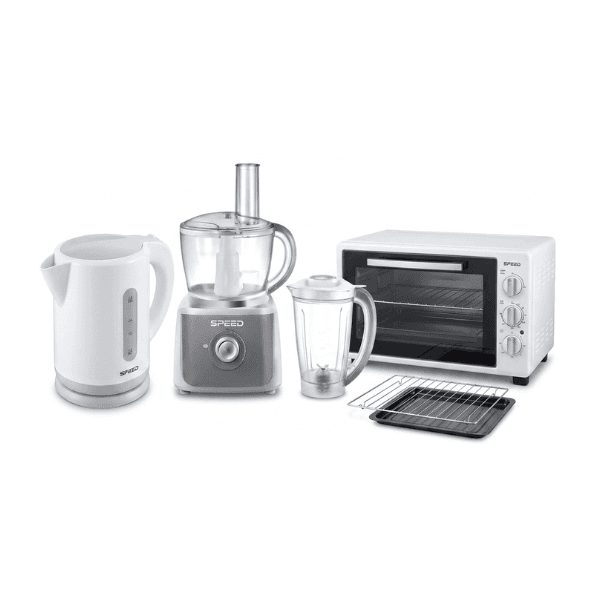 Combo Speed Horno Eléctrico 45 Lts.+ Procesador + Hervidora