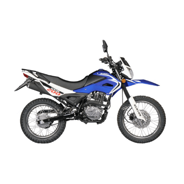 Moto Trail Kenton Shark 200 cc. Azul